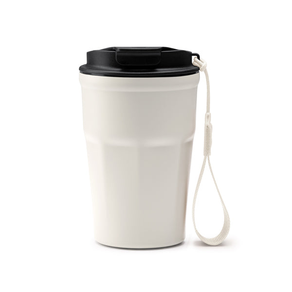 Stamina Keury stainless steel thermal cup 350 ml in vintage white, ready for laser engraving
