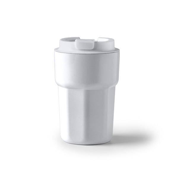 Stamina Oster stainless steel thermal cup 350 ml in white, ready for laser engraving