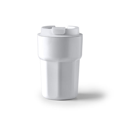 Stamina Oster stainless steel thermal cup 350 ml in white, ready for laser engraving