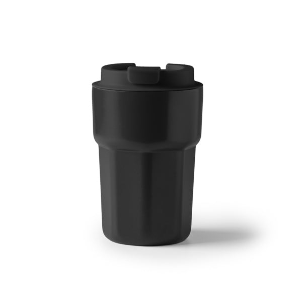 Stamina Oster stainless steel thermal cup 350 ml in black, ready for laser engraving