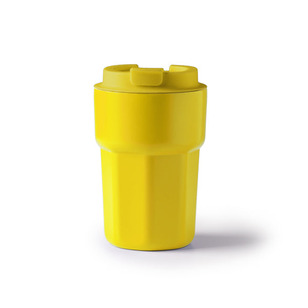 Stamina Oster stainless steel thermal cup 350 ml in yellow, ready for laser engraving