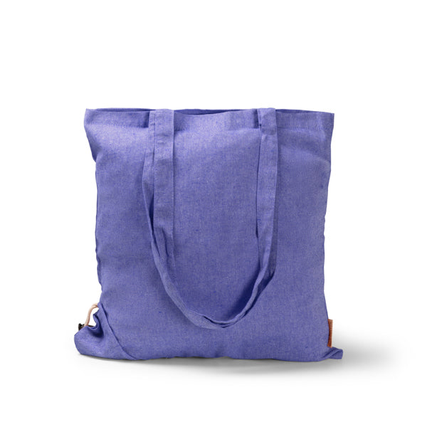 Stamina Plika recycled cotton drawstring bag in royal blue, ready for logo printing