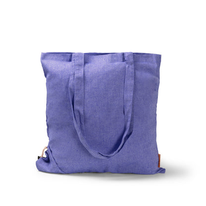Stamina Plika recycled cotton drawstring bag in royal blue, ready for logo printing