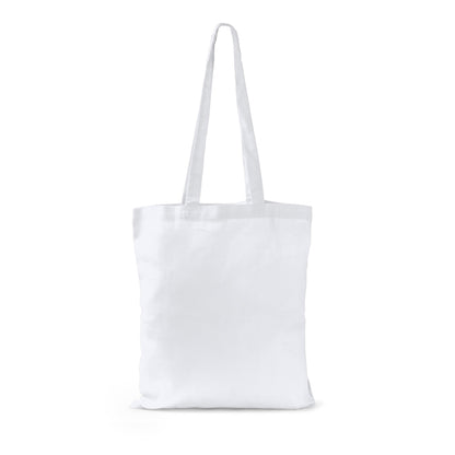 Stamina Dorsi organic cotton tote bag in white, ready for logo printing