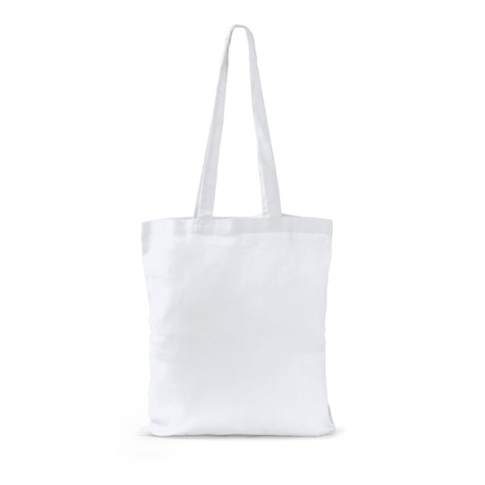 Stamina Dorsi organic cotton tote bag in white, ready for logo printing