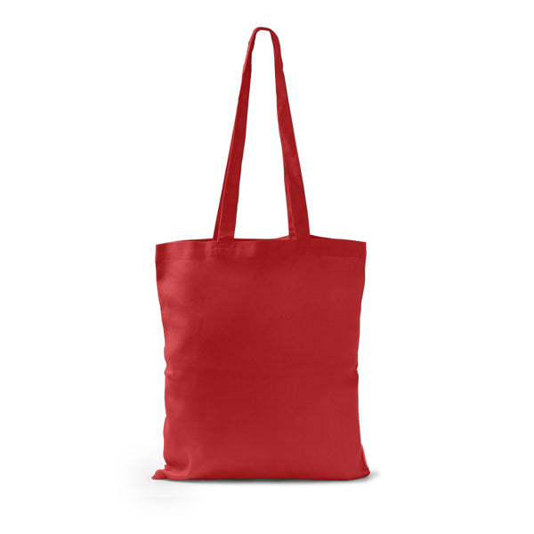 Stamina Dorsi organic cotton tote bag in chrysanthemum red, ready for logo printing