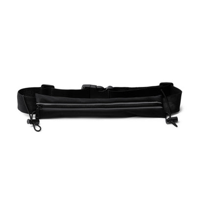 Stamina Hayes polyester spandex belt pouch in black, ready for logo printing