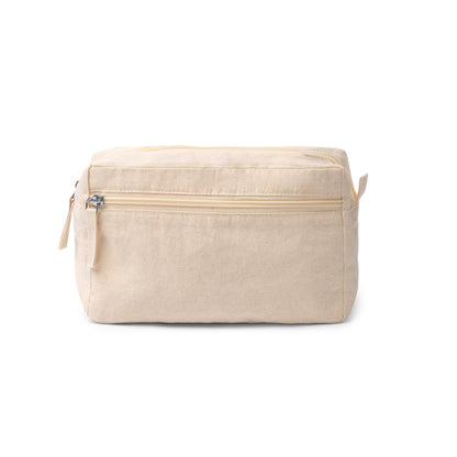 Stamina Mody cotton toiletry bag in beige, ready for logo printing