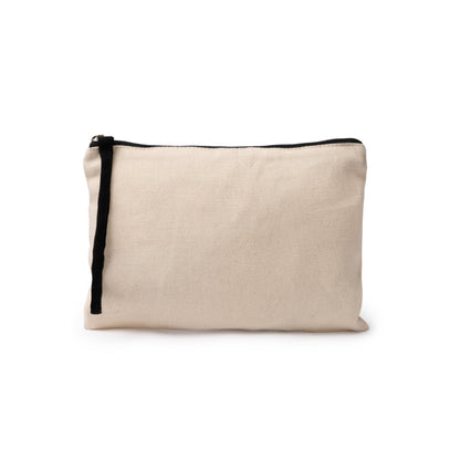 Stamina Nasbil cotton toiletry bag in black, ready for logo printing