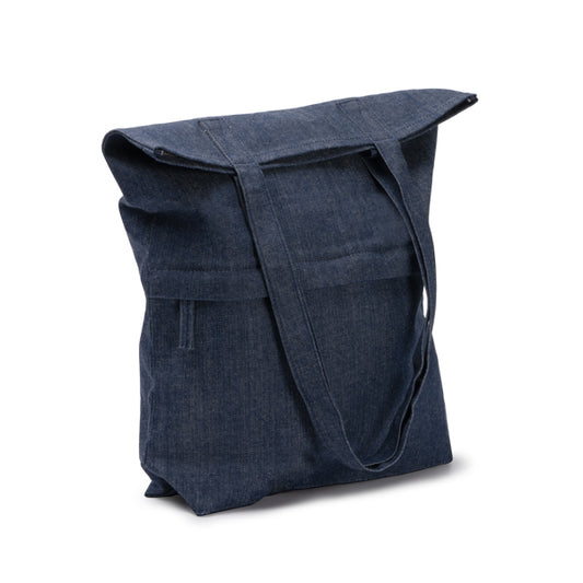 Stamina Kirk recycled denim fabric tote bag, ready for logo printing
