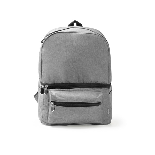 Stamina Soloy 300D RPET cooler bag in heather grey, ready for logo printing
