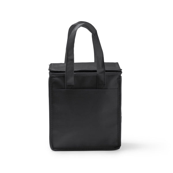Stamina Alapa non-woven cooler bag in black, ready for logo printing