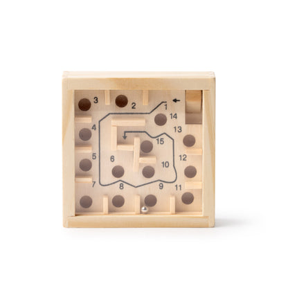 Stamina Minos wood game in beige, ready for logo printing