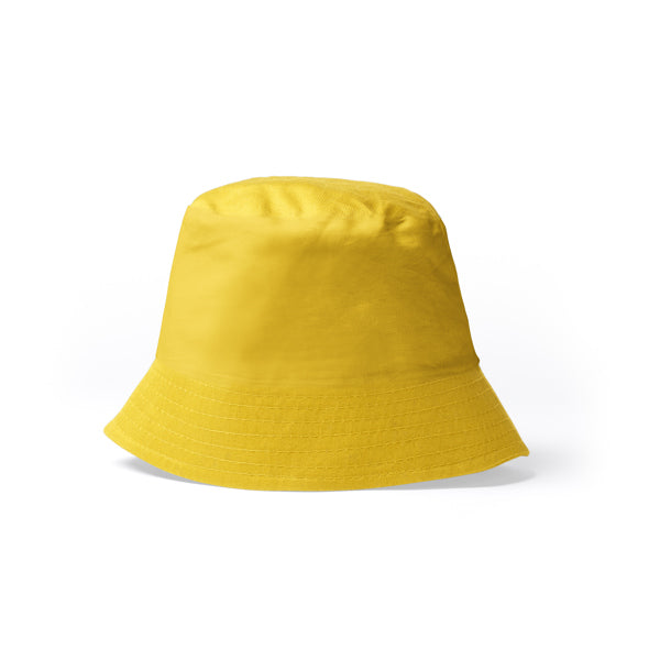 Stamina Zuma cotton bob hat in golden yellow, ready for logo printing