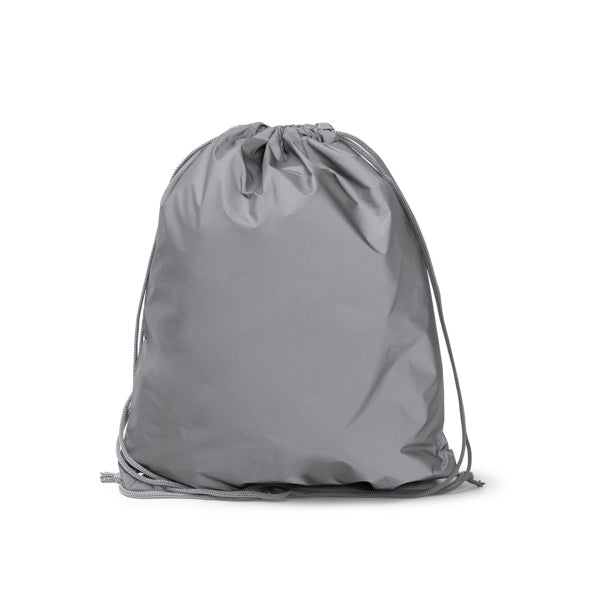 Stamina Lazar 210D polyester rope backpack in grey, ready for logo printing