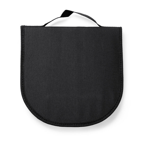 Stamina Trivor stainless steel and RPET cutlery set in black, ready for logo printing