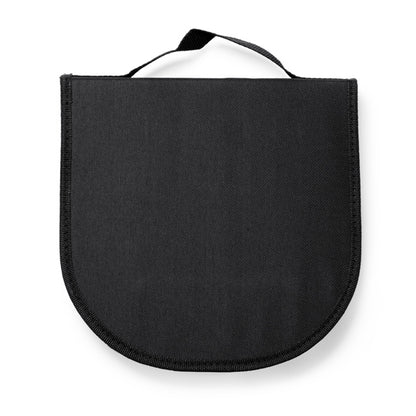 Stamina Trivor stainless steel and RPET cutlery set in black, ready for logo printing