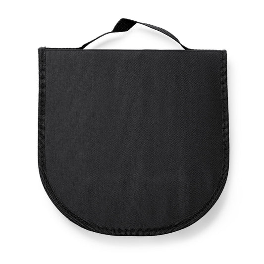 Stamina Trivor stainless steel and RPET cutlery set in black, ready for logo printing