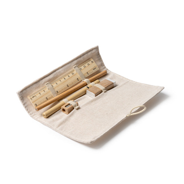 Stamina Molix bamboo and cardboard pencil case, ready for logo printing