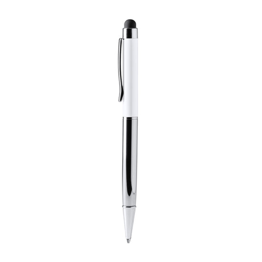 Stamina Bravos recycled aluminium ball pen in white, ready for laser engraving