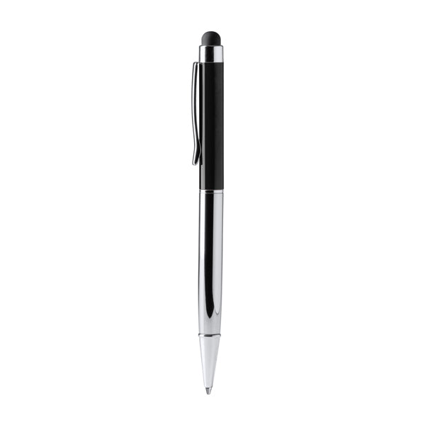 Stamina Bravos recycled aluminium ball pen in black, ready for laser engraving