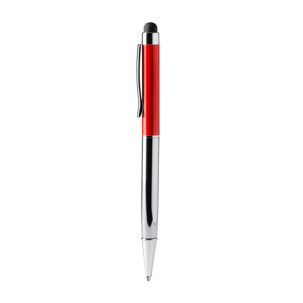 Stamina Bravos recycled aluminium ball pen in red, ready for laser engraving