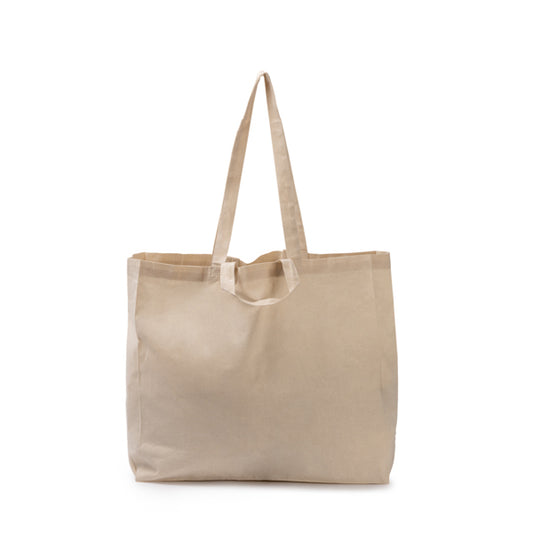 Stamina Mitxu cotton tote bag in beige, ready for logo printing