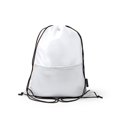 Stamina Milak RPET rope backpack in white, ready for logo printing