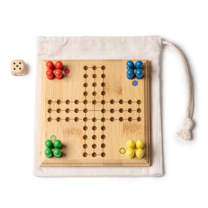 Stamina Siscar bamboo game in beige, ready for logo printing