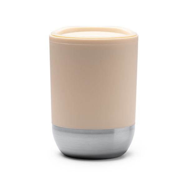 Stamina Linde recycled PP and stainless thermal cup 290 ml in beige, ready for logo printing