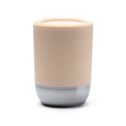 Stamina Linde recycled PP and stainless thermal cup 290 ml in beige, ready for logo printing
