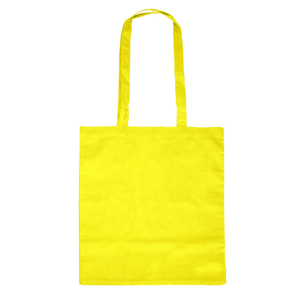 Stamina Mika cotton tote bag in yellow, ready for logo printing