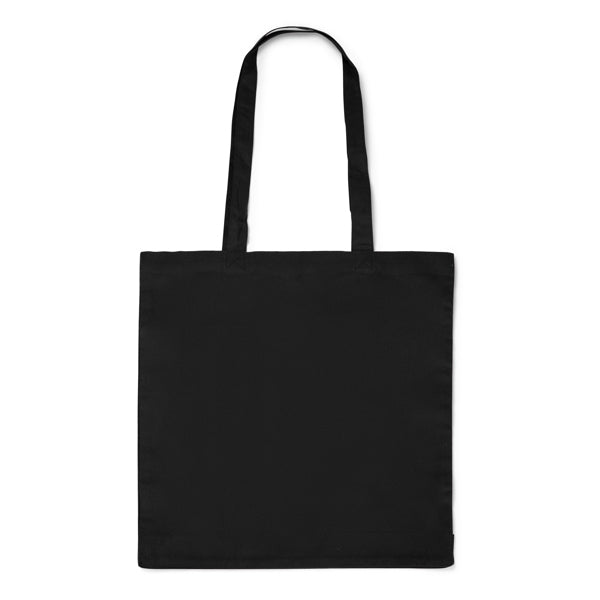 Stamina Kato cotton tote bag in black, ready for logo printing