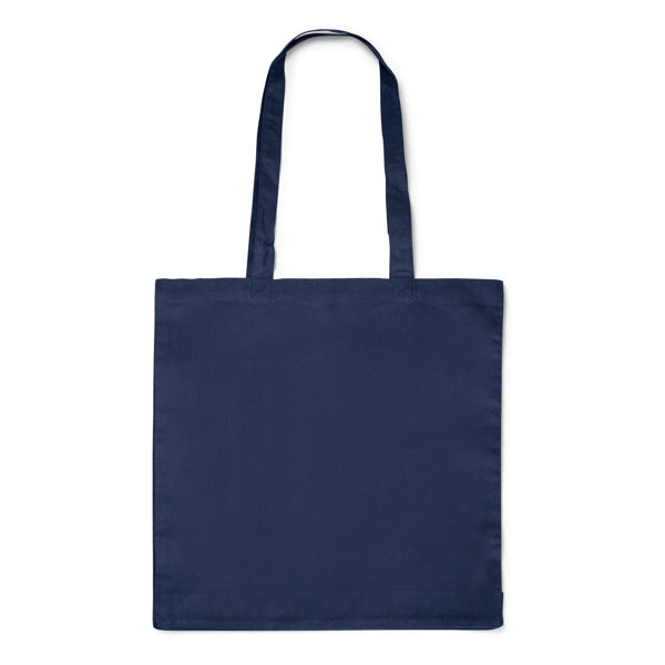 Stamina Kato cotton tote bag in navy blue, ready for logo printing