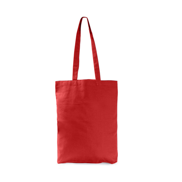 Stamina Jokic organic cotton tote bag in chrysanthemum red, ready for logo printing