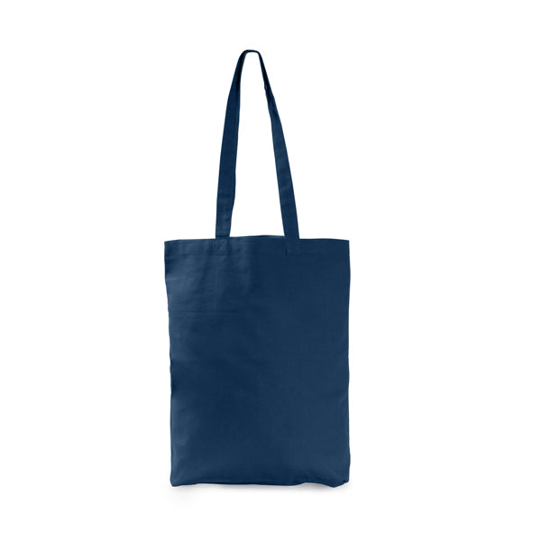 Stamina Jokic organic cotton tote bag in navy blue, ready for logo printing