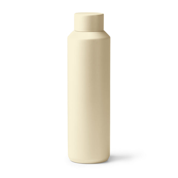 Stamina Colby recycled stainless steel vacuum flask in yellow, ready for laser engraving