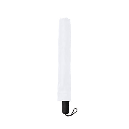 Stamina Milton RPET and pongee fabric umbrella in white, ready for logo printing