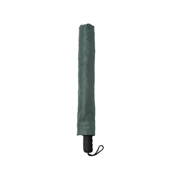 Stamina Milton RPET and pongee fabric umbrella in dark green, ready for logo printing