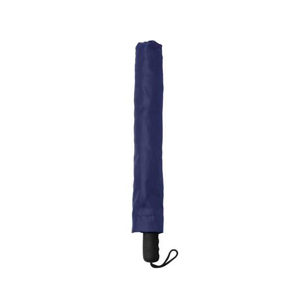 Stamina Milton RPET and pongee fabric umbrella in navy blue, ready for logo printing