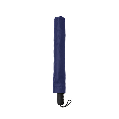 Stamina Milton RPET and pongee fabric umbrella in navy blue, ready for logo printing