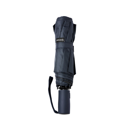 Stamina Elbert RPET umbrella in navy blue, ready for logo printing