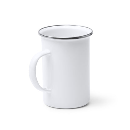 Stamina Alepo enamelled metal high mug 380 ml, ready for logo printing