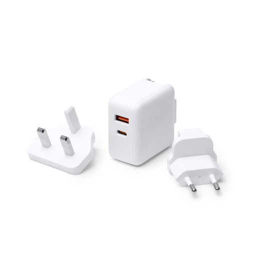 Stamina Bapek universal travel adapter, ready for logo printing