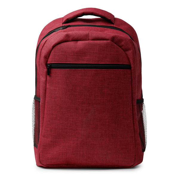 Stamina Megan RPET backpack in heather red, ready for logo printing
