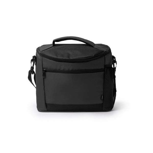Stamina Ozark RPET cooler bag in black, ready for logo printing