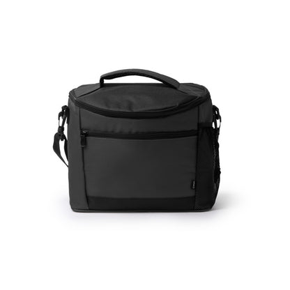 Stamina Ozark RPET cooler bag in black, ready for logo printing