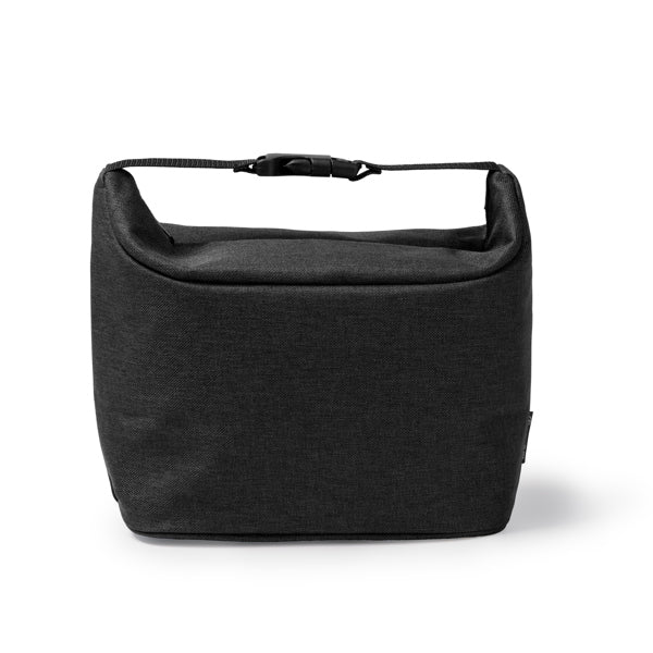 Stamina Poplar RPET cooler bag in black, ready for logo printing