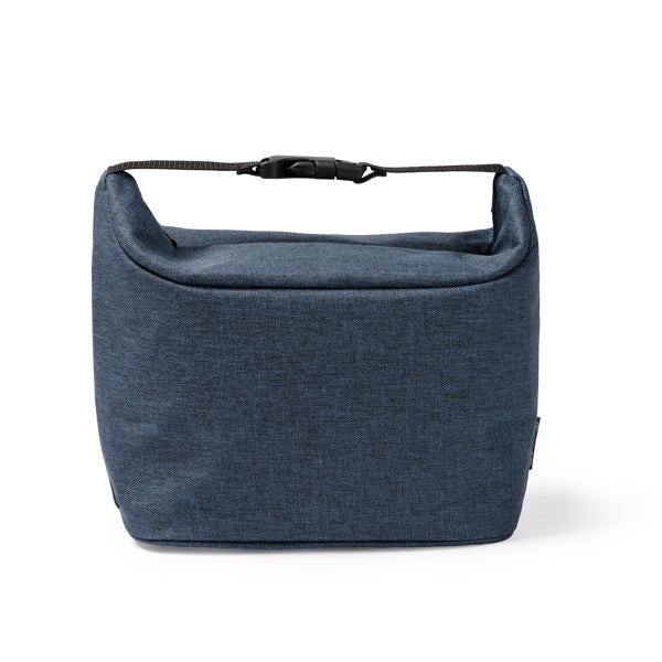 Stamina Poplar RPET cooler bag in heather denim, ready for logo printing