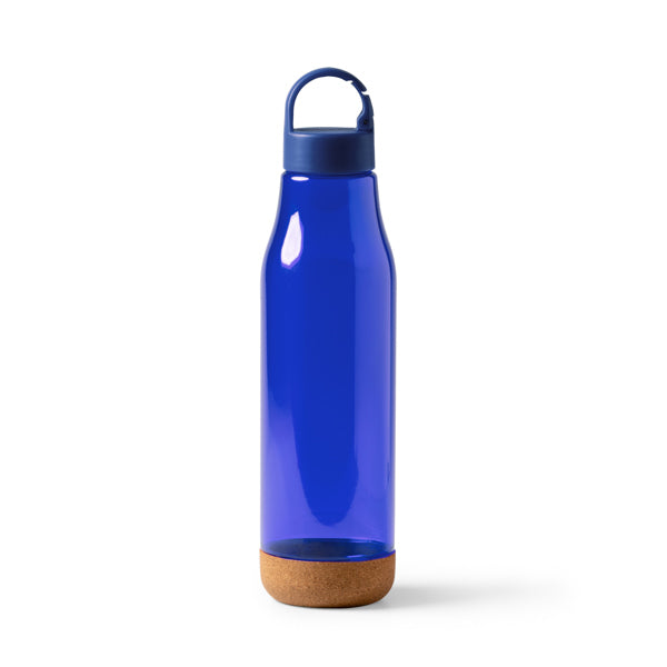 Stamina Basti RPET and cork bottle 720 ml in royal blue, ready for logo printing